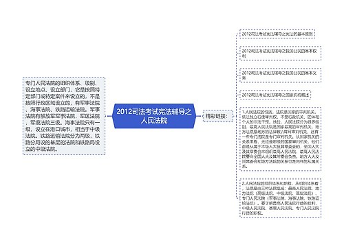 2012司法考试宪法辅导之人民法院