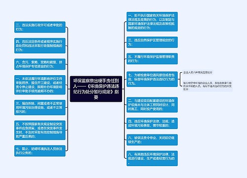 环保监察祭出硬手责任到人——《环境保护违法违纪行为处分暂行规定》指要