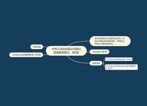 中华人民共和国公司登记管理条例释义：第3条