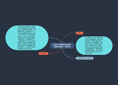 机动车交通事故责任强制保险条例释义：第44条