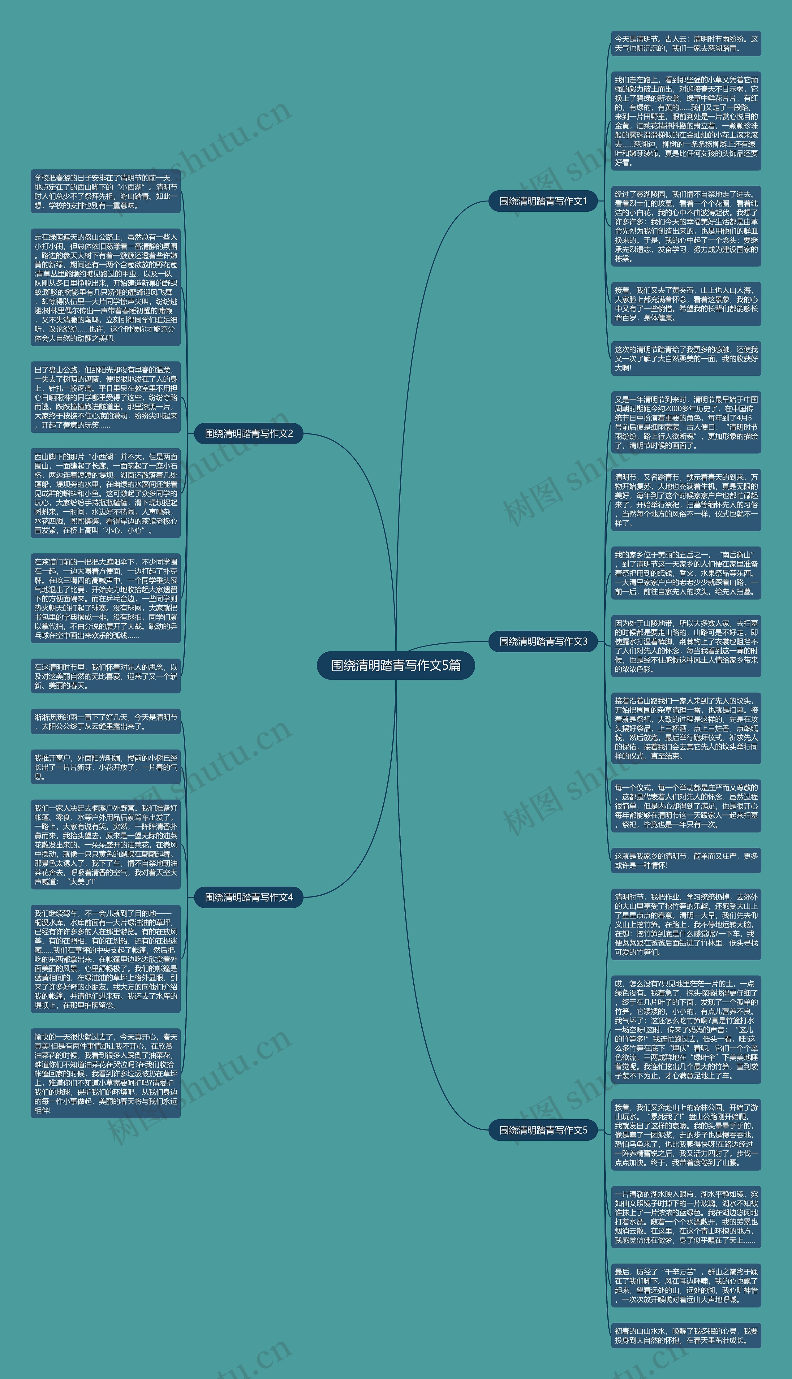 围绕清明踏青写作文5篇