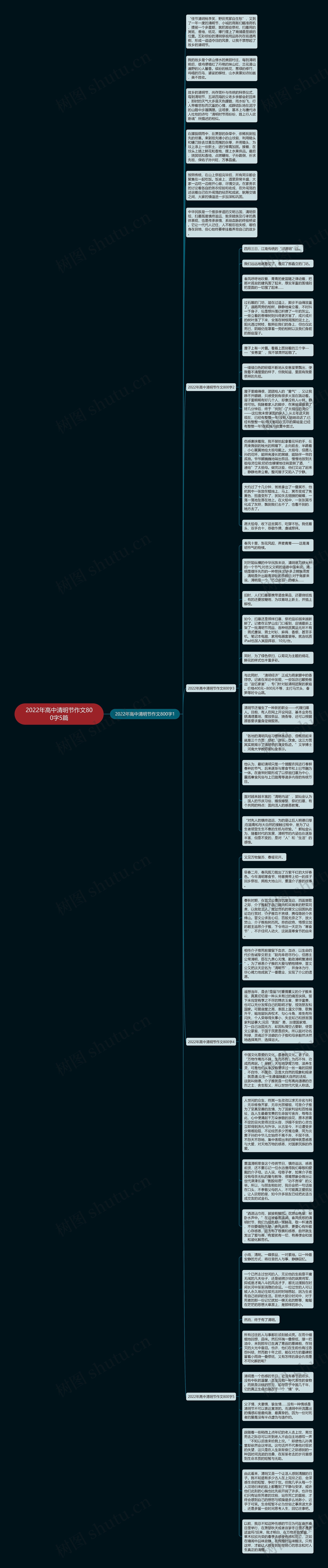 2022年高中清明节作文800字5篇