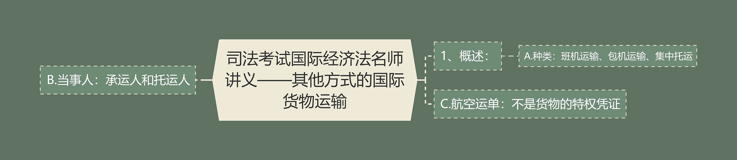 司法考试国际经济法名师讲义——其他方式的国际货物运输