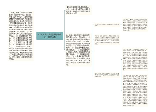 中华人民共和国保险法释义：第170条