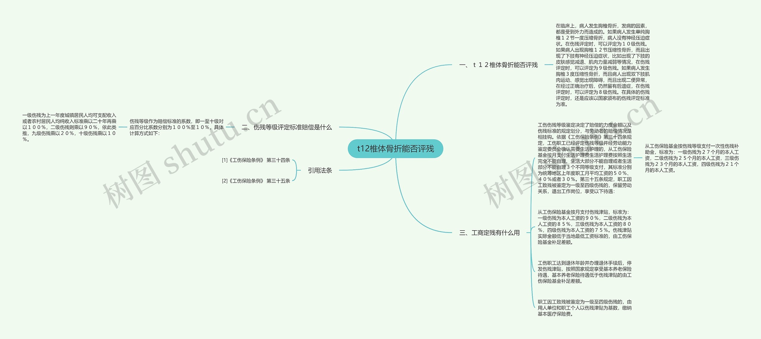 t12椎体骨折能否评残思维导图