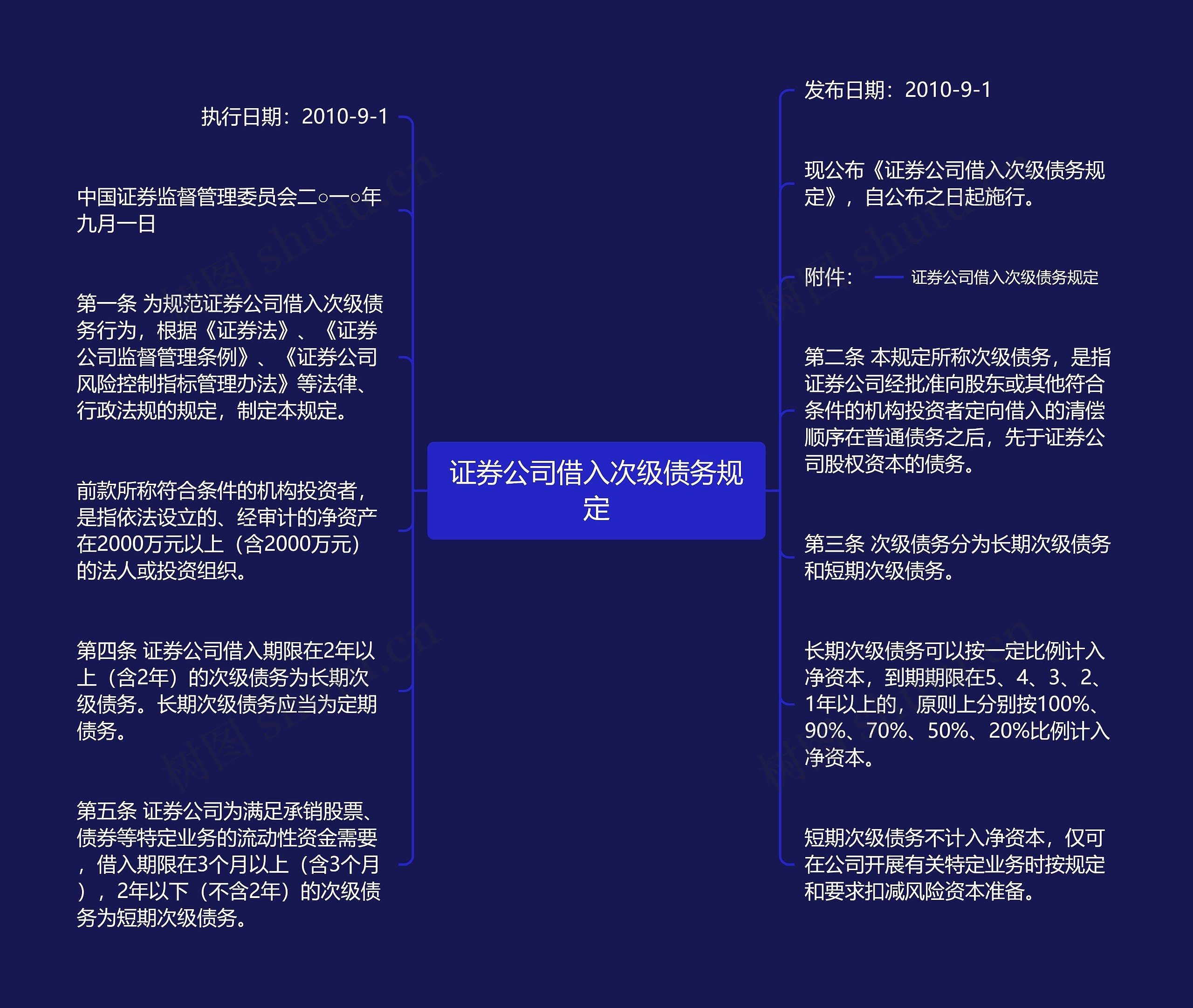 证券公司借入次级债务规定