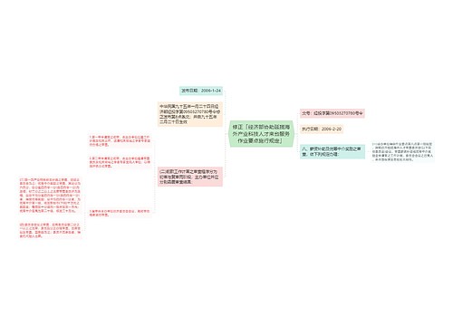 修正「经济部协助延揽海外产业科技人才来台服务作业要点施行规定」