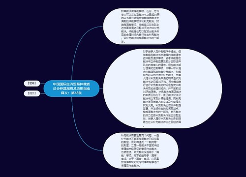 中国国际经济贸易仲裁委员会仲裁规则及适用指南释义：第48条