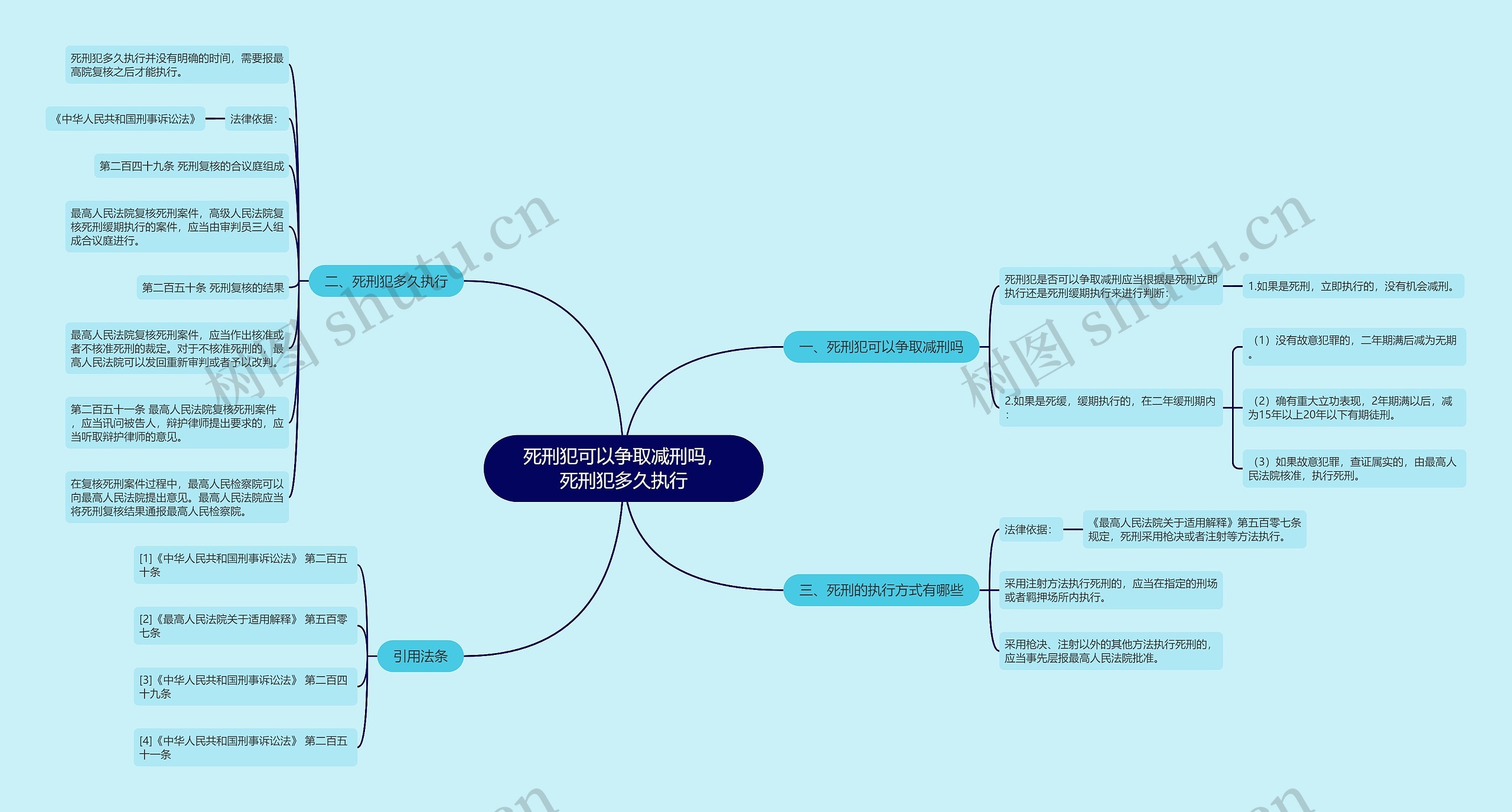 死刑犯可以争取减刑吗，死刑犯多久执行思维导图