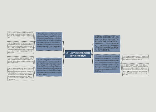 2015大学英语四级阅读真题长难句解析(2)