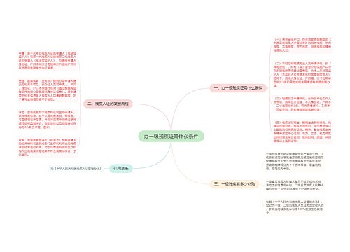 办一级残疾证需什么条件