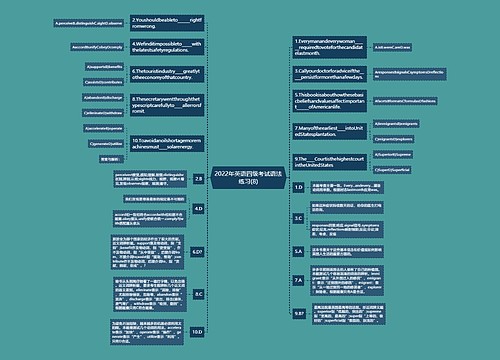 2022年英语四级考试语法练习(8)