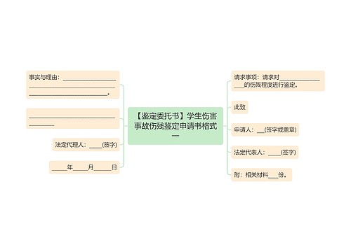 【鉴定委托书】学生伤害事故伤残鉴定申请书格式一