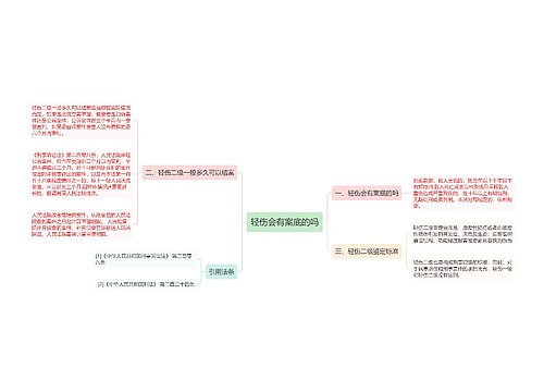 轻伤会有案底的吗