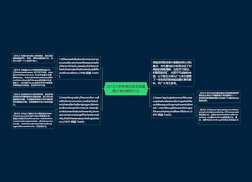 2015大学英语四级阅读真题长难句解析(16)