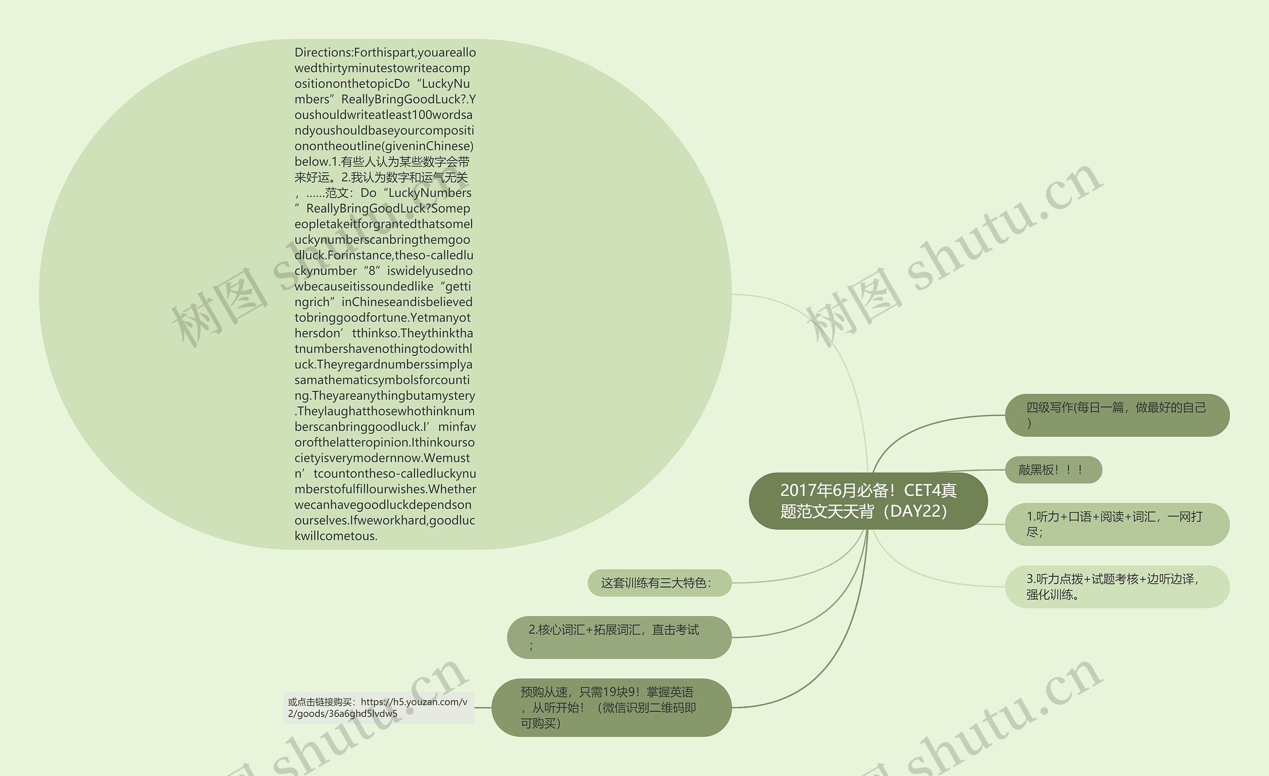 2017年6月必备！CET4真题范文天天背（DAY22）思维导图