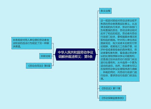 中华人民共和国劳动争议调解仲裁法释义：第9条