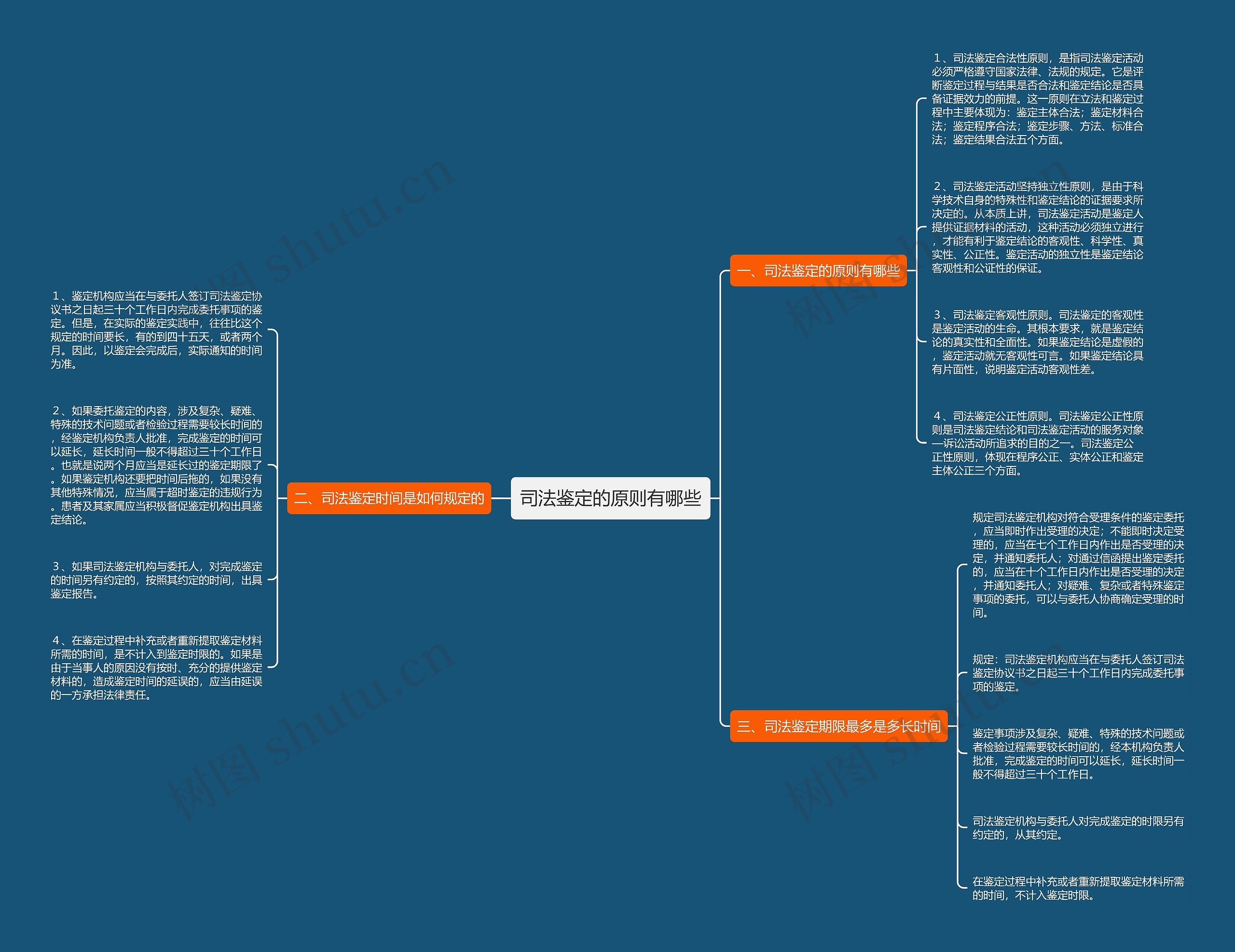 司法鉴定的原则有哪些思维导图