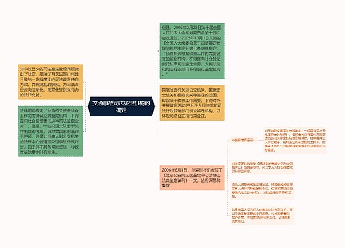 交通事故司法鉴定机构的确定