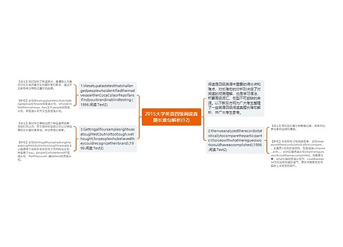 2015大学英语四级阅读真题长难句解析(12)