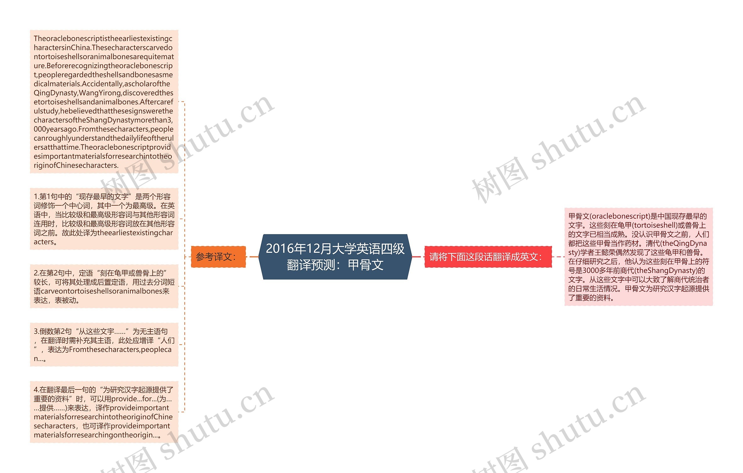 2016年12月大学英语四级翻译预测：甲骨文