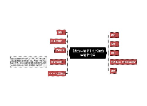 【鉴定申请书】伤残鉴定申请书式样