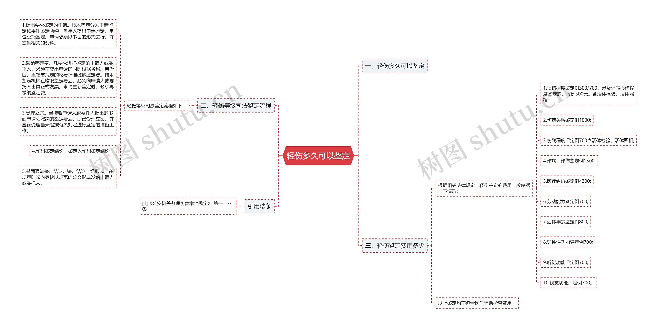 轻伤多久可以鉴定思维导图