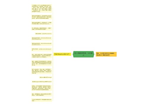 四六级翻译预测：G20简介