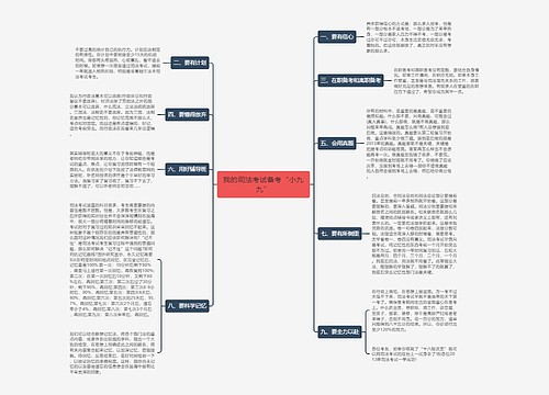 我的司法考试备考“小九九”