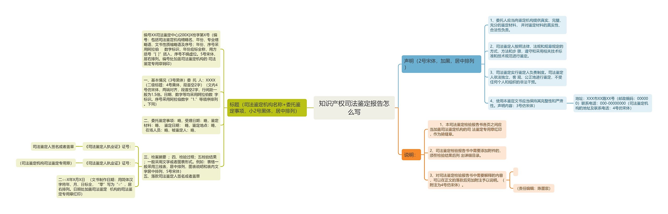 知识产权司法鉴定报告怎么写思维导图