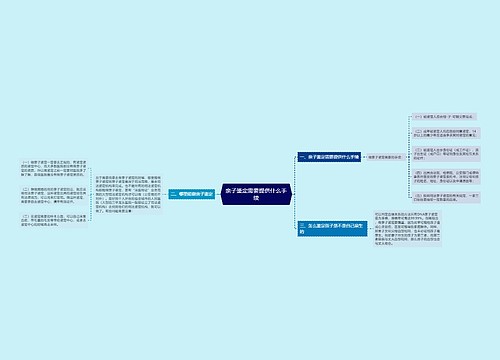 亲子鉴定需要提供什么手续