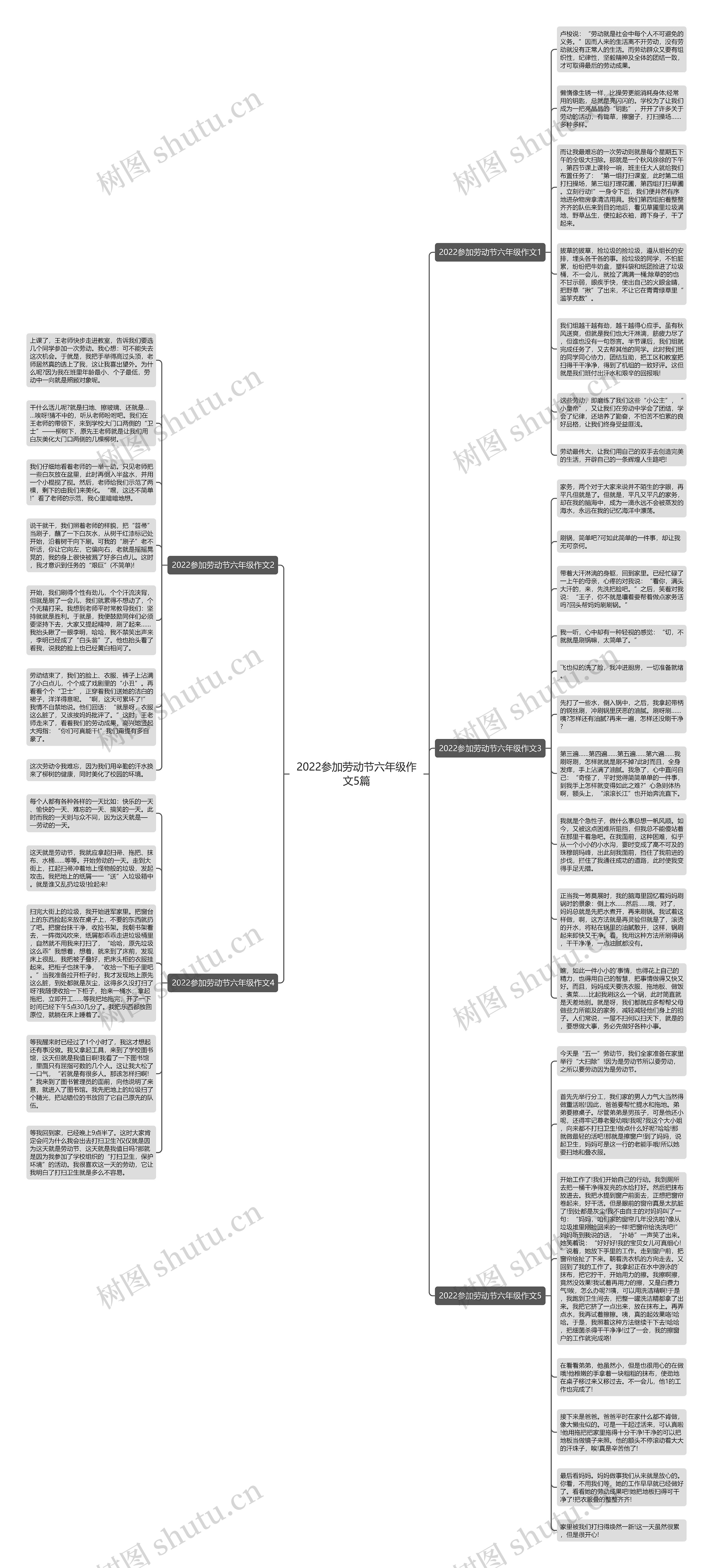 2022参加劳动节六年级作文5篇