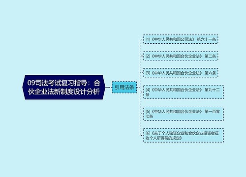 09司法考试复习指导：合伙企业法新制度设计分析