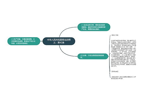 中华人民共和国劳动法释义：第42条