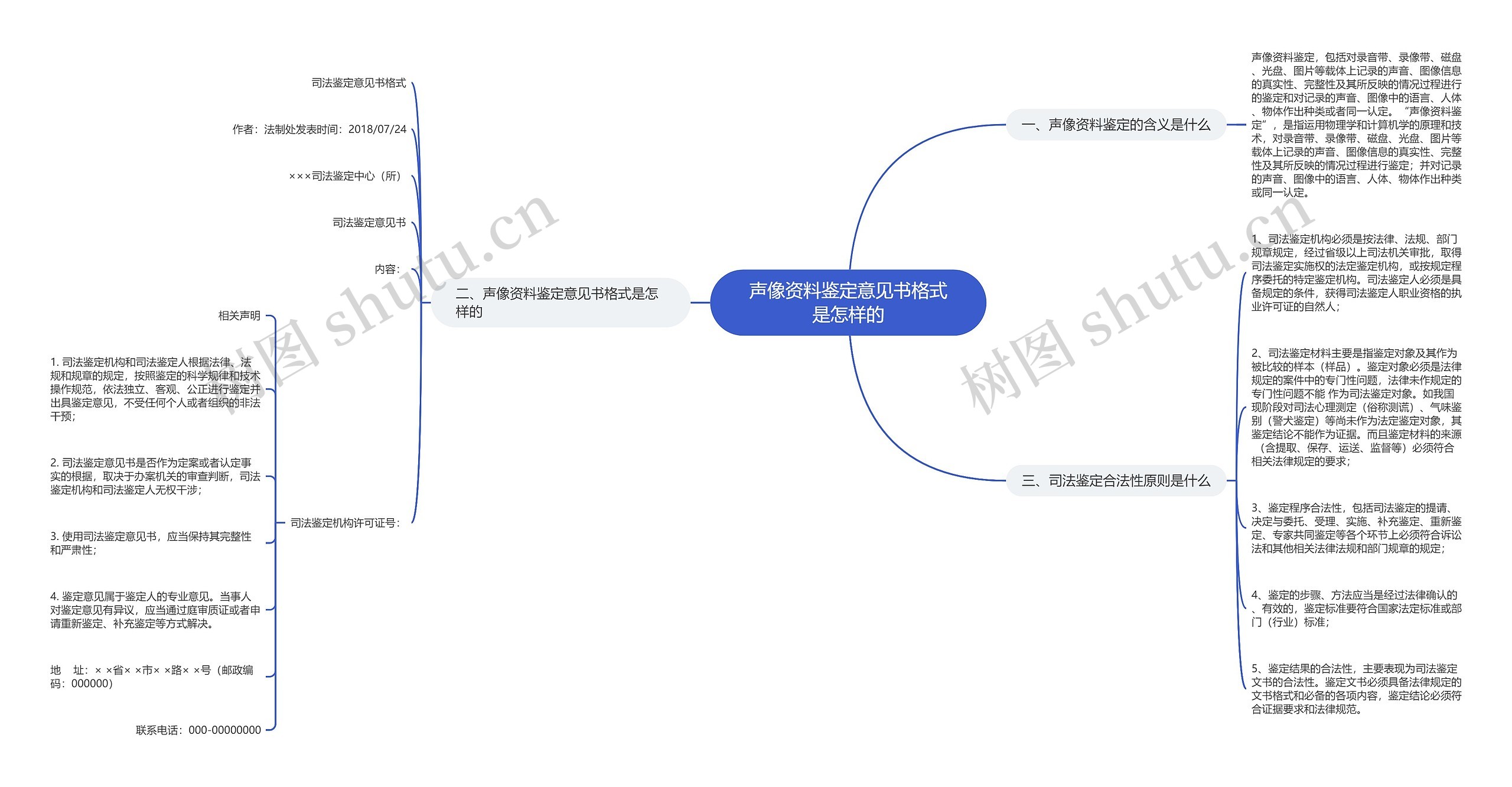 声像资料鉴定意见书格式是怎样的思维导图