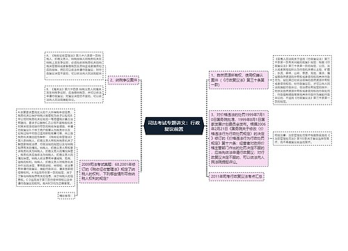 司法考试专题讲义：行政复议前置