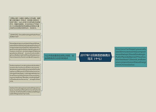 2017年12月英语四级高分范文（十七）