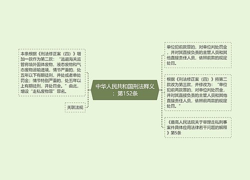 中华人民共和国刑法释义：第152条