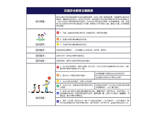 交通安全教育主题教案