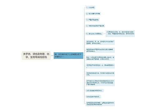 关于烧、烫伤及物理、化学、生物等其他损伤