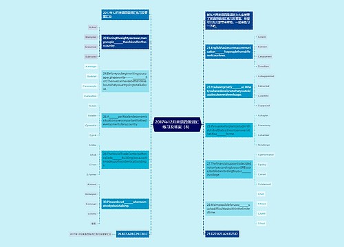 2017年12月英语四级词汇练习及答案（8）