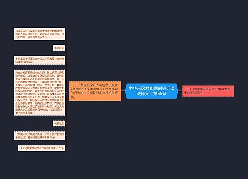 中华人民共和国刑事诉讼法释义：第55条