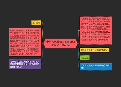 中华人民共和国刑事诉讼法释义：第40条