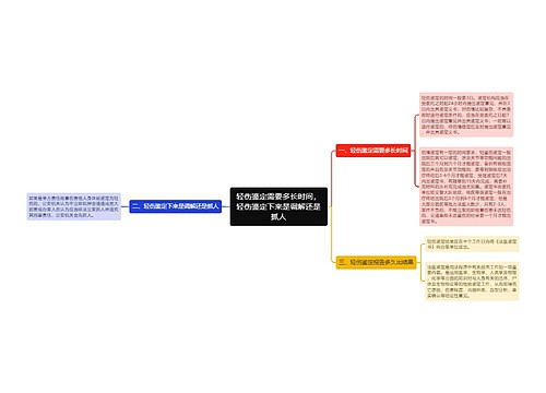 轻伤鉴定需要多长时间，轻伤鉴定下来是调解还是抓人