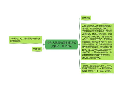 中华人民共和国刑事诉讼法释义：第150条