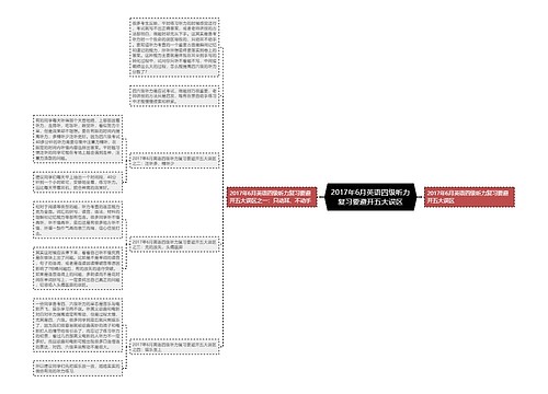 2017年6月英语四级听力复习要避开五大误区