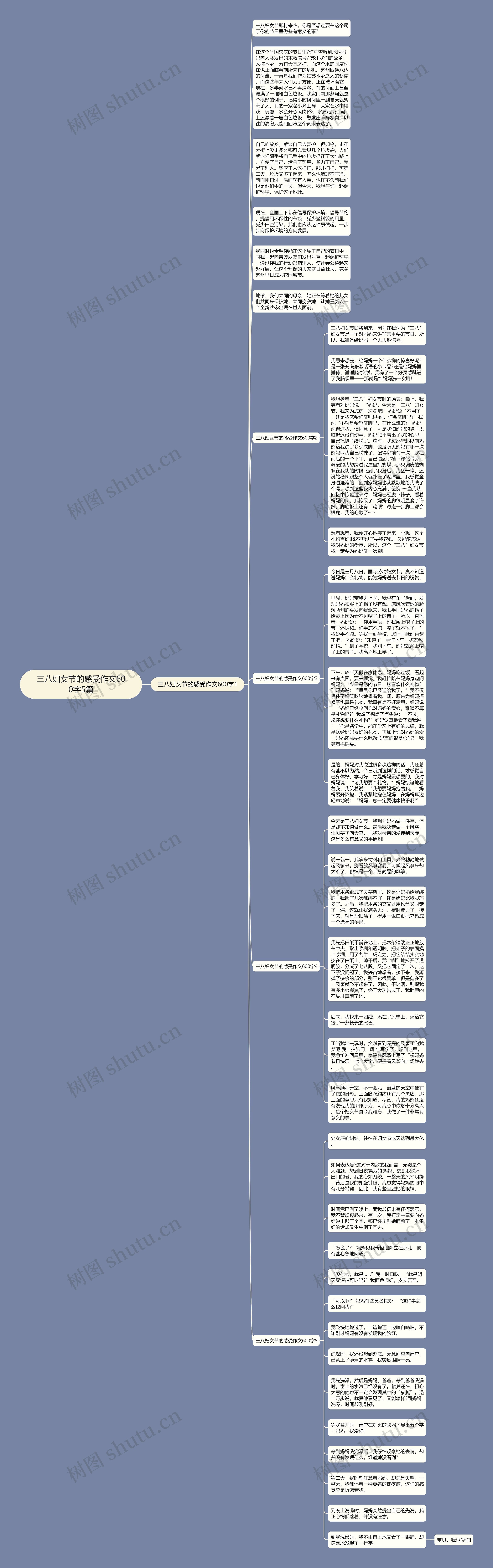 三八妇女节的感受作文600字5篇思维导图