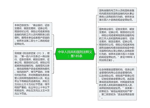 中华人民共和国刑法释义：第185条