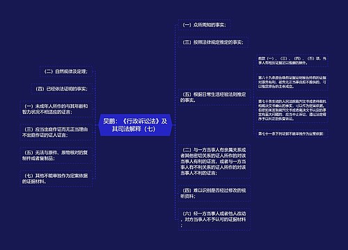 吴鹏：《行政诉讼法》及其司法解释（七）