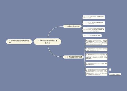 计算机司法鉴定一般程序是什么